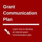 internal grant communication plan picture